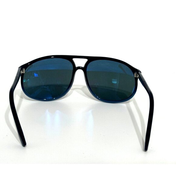 Ocean Waves Aviator Polarized Sunglasses Blue Ombre + Case - Picture 6 of 11